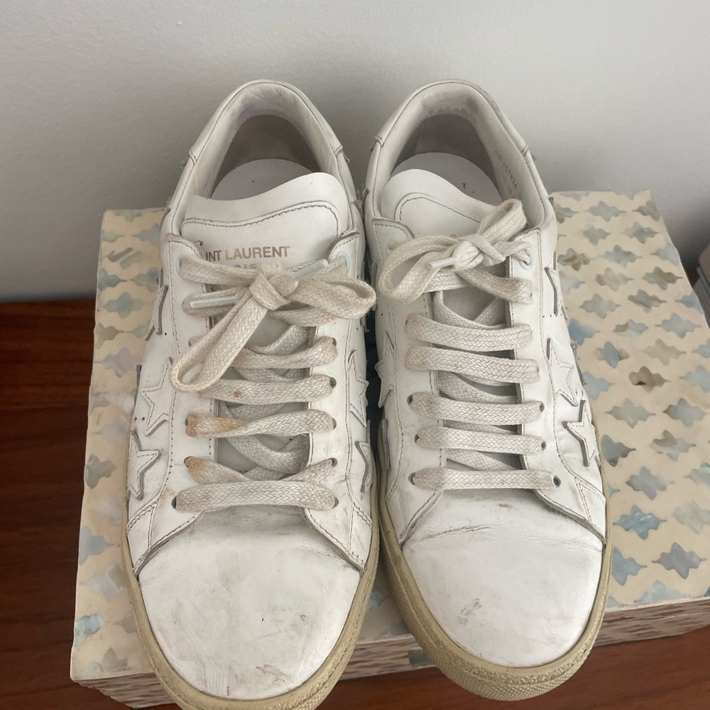 YSL White Star Sneakers